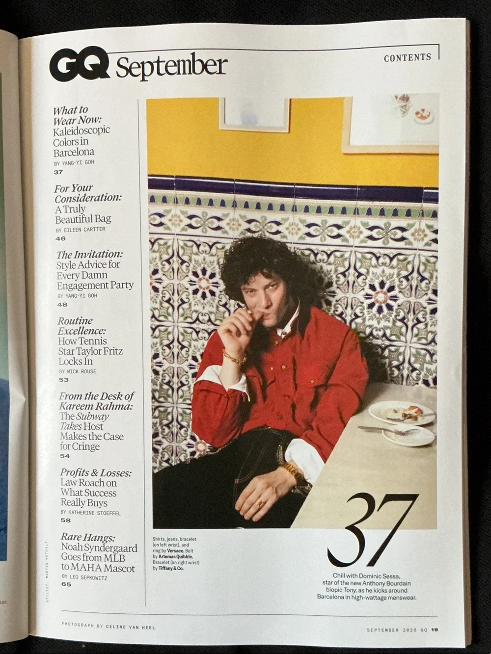 GQ Magazine Jeremy Strong on the Cover - Coffee Table Book